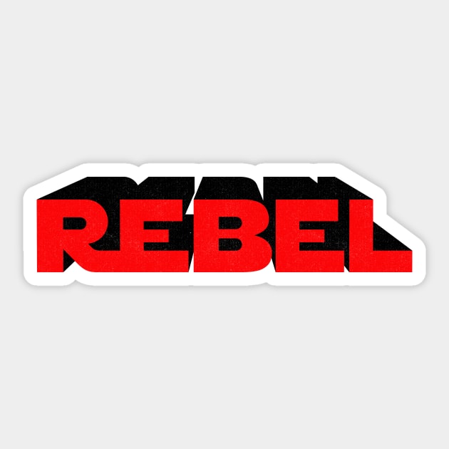 REBEL 3D Sticker by SeaGreen